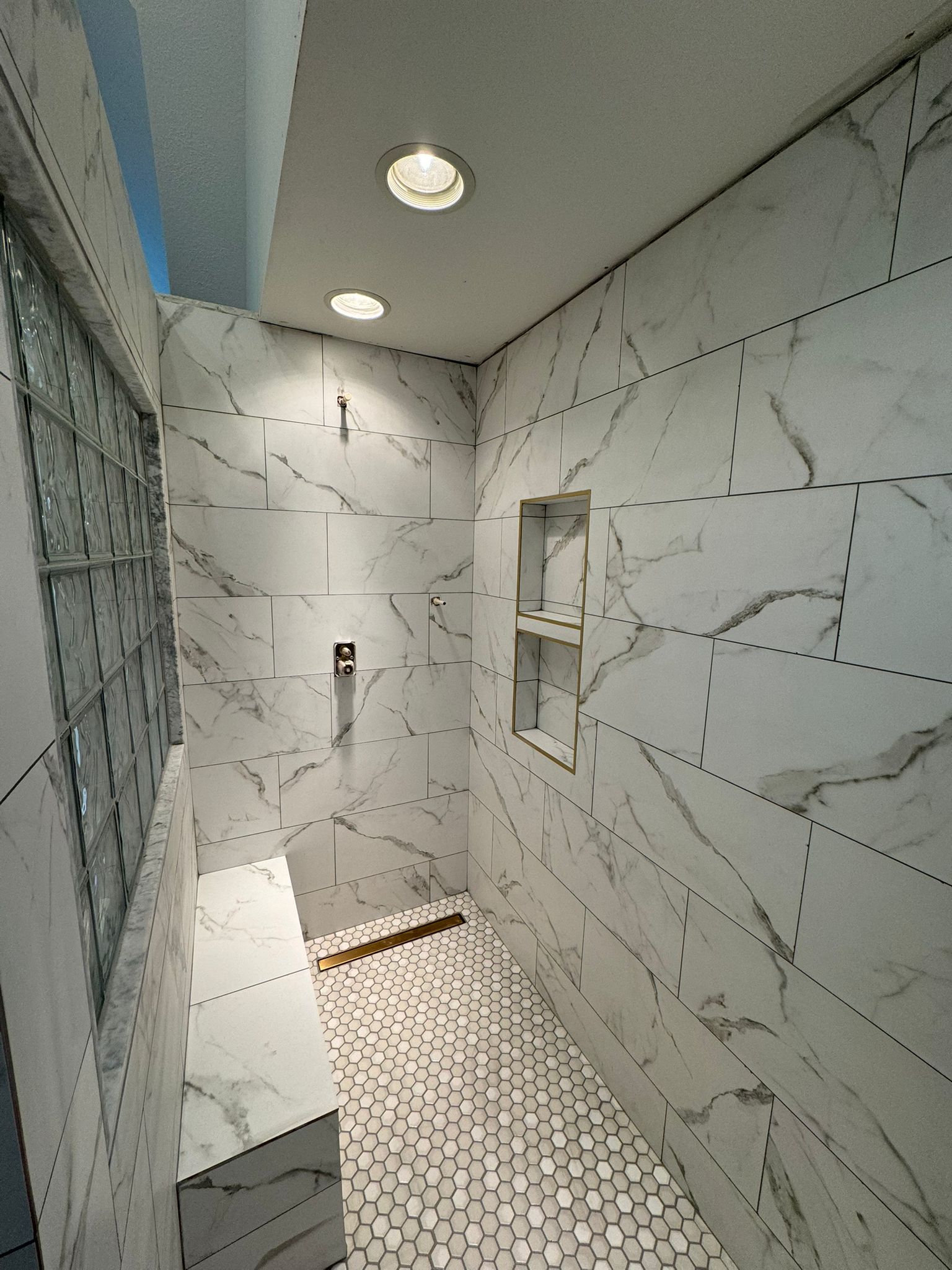 Custom Pattern Tile Application in Upper Arlington